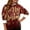 Vermilion, variant on Women's Casual Fashion Plus Velvet Thickened Christmas Print Hooded Sweatshirt for Warm and Comfortable Holiday Season