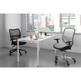 thumbnail image 2 of Deluxe Black Fabric Chair with AirGrid Back and Mesh Seat, 2 of 4