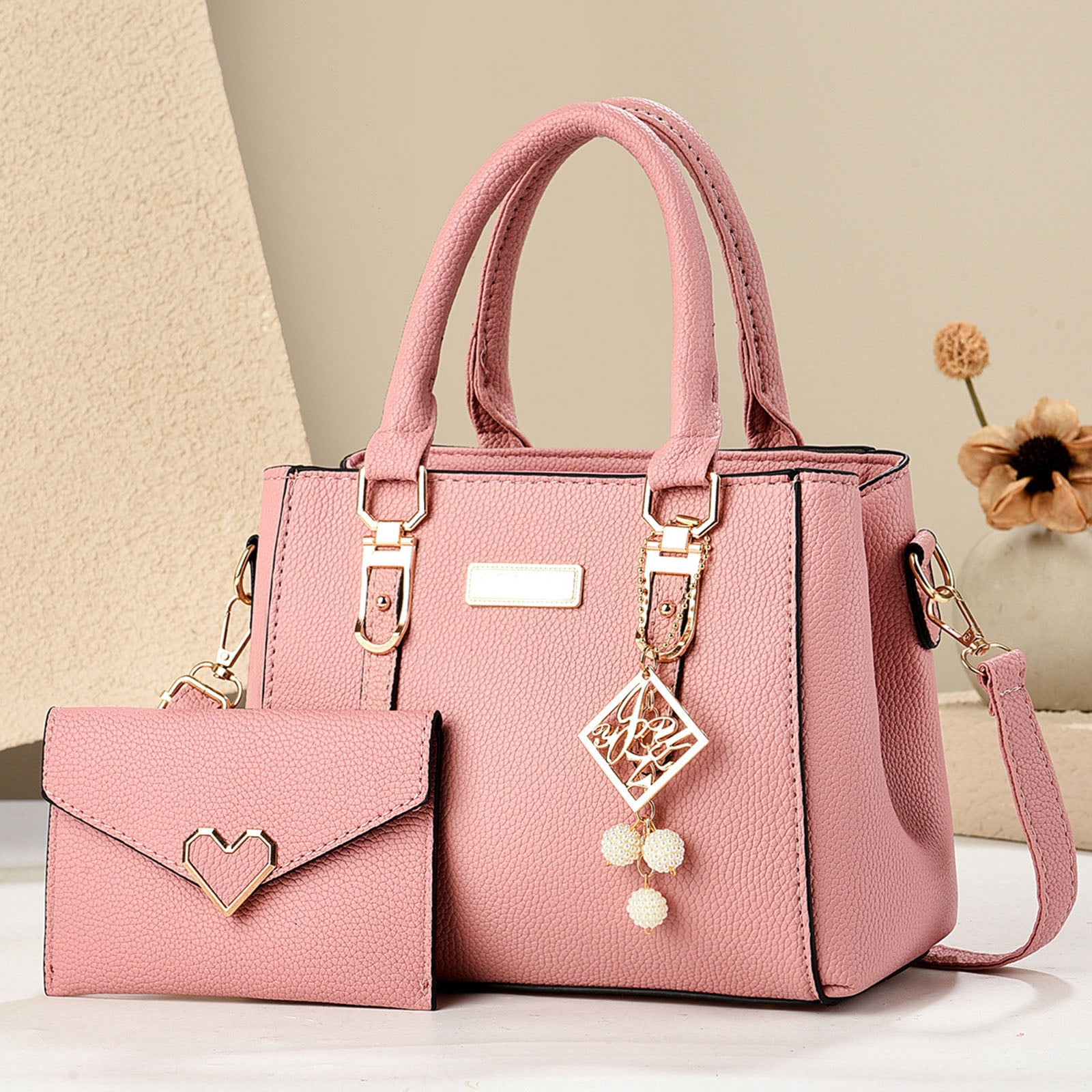 LONGshukeji Women Cute Top Handle Handbag with Strap Purse Handbag Birthday Gifts for Mom