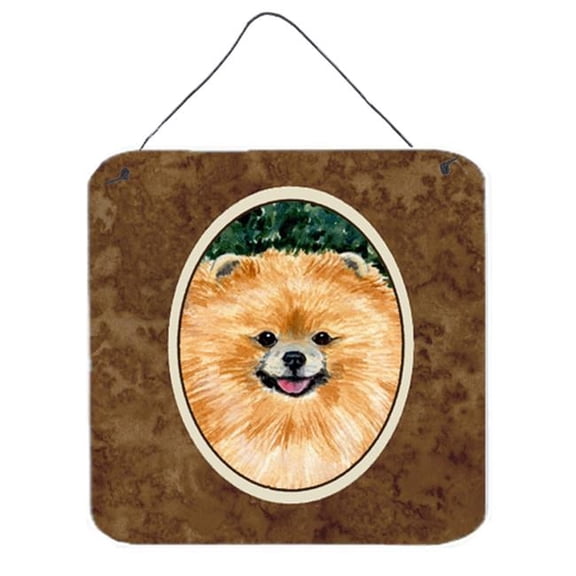 Pomeranian Aluminium Metal Wall Or Door Hanging Prints