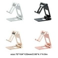 thumbnail image 2 of pitrice Mobile Phone Holder Foldable Adjustable Portable Plastic Smartphone Stand Household Tablet Organizer Bracket Support Silver, 2 of 9