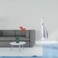 thumbnail image 2 of Figura de caballo de Dalecarlia sueco y niña nórdica de . Adorno moderno de animal y dama para estantería, armario o decoración del hogar., 2 of 8
