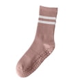 thumbnail image 2 of QSAWXQZ Women's Striped Non Slip Crew Socks Grip Sole Pilates Yoga Workout Socks Comfortable Daily Free Size, 2 of 6