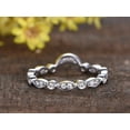 thumbnail image 7 of 0.50 Carat Ring Wedding Band with Moissanite Diamonds Anniversary Ring with 18k Gold Plating, 7 of 7