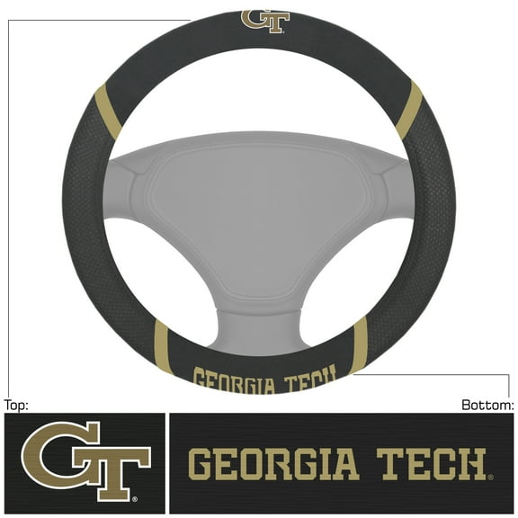 Georgia Tech Steering Wheel Cover 15"x15"