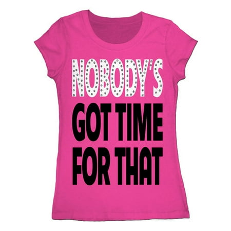 Wound Up Juniors No Time No Body Short-Sleeve Tee, Hot Pink