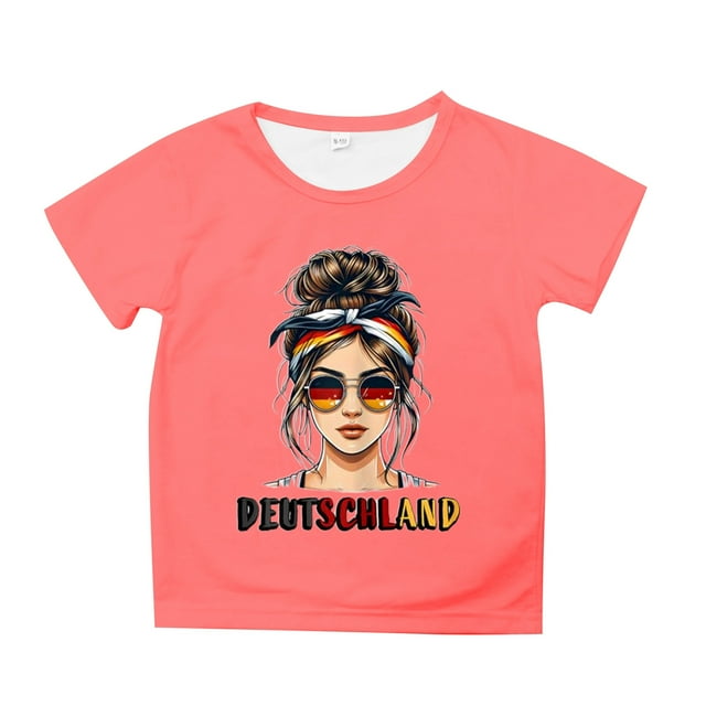 TZEWGL Chemise Décontractée à Manches Courtes Col Rond pour Nouveau-Né Filles Garçons Taille 6-7T