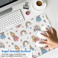 thumbnail image 4 of Long Mouse Pads for Desk,White Princess Castle Pattern Desk Mats on Top Of Desks, Desk Mouse Pad Extra Large with 3mm Non-Slip Base and Stitched Edge for Gaming,Office,Work,Home 31.5"x11.8", 4 of 6