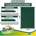 thumbnail image 6 of SCRUBIT Scouring Pads, Non-Scratch Kitchen Sponges for Cleaning Dishes, Green, 100 Pack, 6 of 6