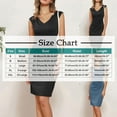 thumbnail image 3 of LNWUY Women's 2025 Summer Solid V-Neck Sleeveless Bodycon Midi Dress Ruched Wear to Work Cocktail Party Pencil Dresses Blue M, 3 of 6