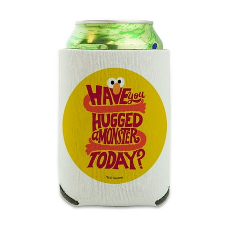 

Sesame Street Have You Hugged a Monster Can Cooler - Drink Sleeve Hugger Collapsible Insulator - Beverage Insulated Holder