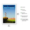 thumbnail image 2 of Paris Bordeaux Madrid - France - L.A.P.E. Spanish Postal Airlines - Vintage Airline Travel Poster by Albert Solon c.1936 - Fine Art Rolled Canvas Print 27in x 40in, 2 of 4