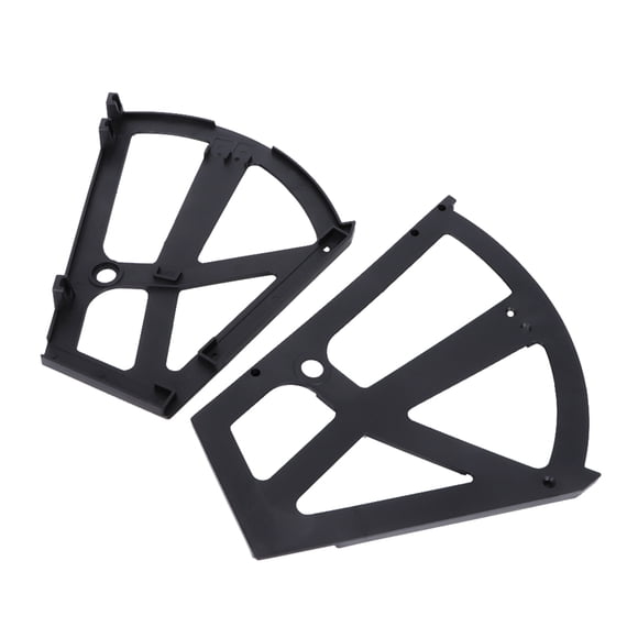 KSTE Accueil en plastique évidé deux couches chaussures Cabinet Shelf Support Rack Hinges Accessoires (Noir)