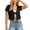 Black, variant on Women's Short Sleeve Crochet Openwork Bolero Cardigan with Tie Front, Lightweight Hollow Out Open Front Knit Shrug for Beach Summer Dresses Weddings Casual Dating Photo Office Street Travel Beige