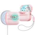 thumbnail image 1 of Funda para AirPods 4 ESR HaloLock Pulse Series a prueba de caídas, color rosa, 1 of 9