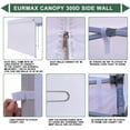 thumbnail image 4 of USA  Canopy SunWall Tent Sidewalls for 10x10   Canopy, 1 Pack White, 4 of 6