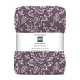 thumbnail image 1 of Printed Flannel Throw Mauve, 1 of 1