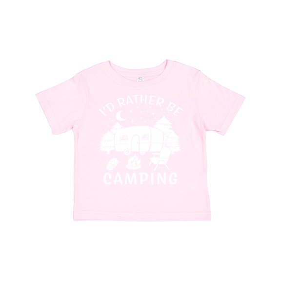 Inktastic I'd Rather Be Camping Boys or Girls Toddler T-Shirt