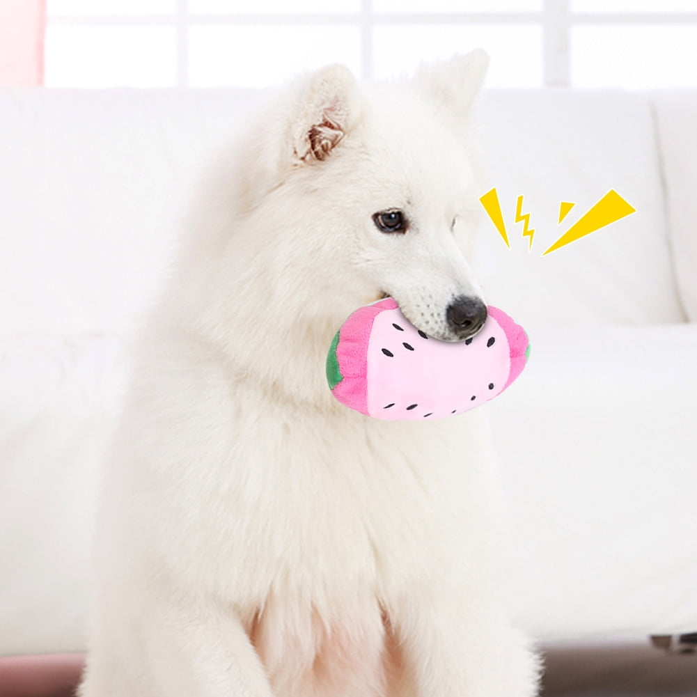 Dog Toys for Small Dog Squeaky Toys Puppy Toys 8 Pack Banana Dog Toy for Puppies Teething Cute Fruits Small Dog Toys Stuffed Plush Dog Toy Bundle Puppies Toys Pet Toys for Dogs