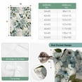 thumbnail image 6 of Spring Flowers Balloon Curtains for Living Room/French Door, Watercolor Floral Leaves Botanical Beige Tie Up Curtains 63 Inch Length Energy Saving Kitchen Curtains Shades for Windows 42"x63", 6 of 8