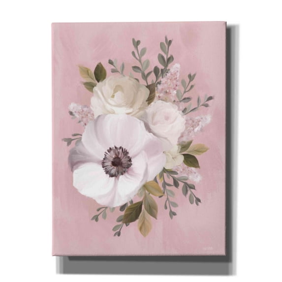 Epic Graffiti'Pink Lover Bouquet' by House Fenway, Giclee Canvas Wall Art, 12"x16"