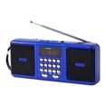 thumbnail image 1 of Radio portátil recargable, dispositivo de audio estéreo AM/FM, radio de mano ligera Azul, 1 of 7