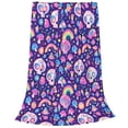 thumbnail image 2 of Sikiie Skull mushroom rainbow Ultra-Soft Micro flannel Blanket Luxury All Seasons Warm Blanket for Bedding Sofa and Travel (4 sizes)-50"x40", 2 of 7