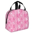 thumbnail image 2 of Sikiie Breast Cancer Awareness (3) Lunch Bag for Women & Men Adult Insulated Lunch Box, Food Lunch Containers Lunch Tote Bags for Work, Travel, Outdoor, 2 of 8