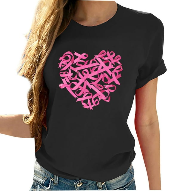 Yhmxh T-shirts pour Femmes T-shirt à Manches Courtes Imprimé Col Rond pour Femmes Haut d'Été pour Femmes T-shirts d'Été à Manches Courtes sous-Vêtements T-shirts pour Femmes