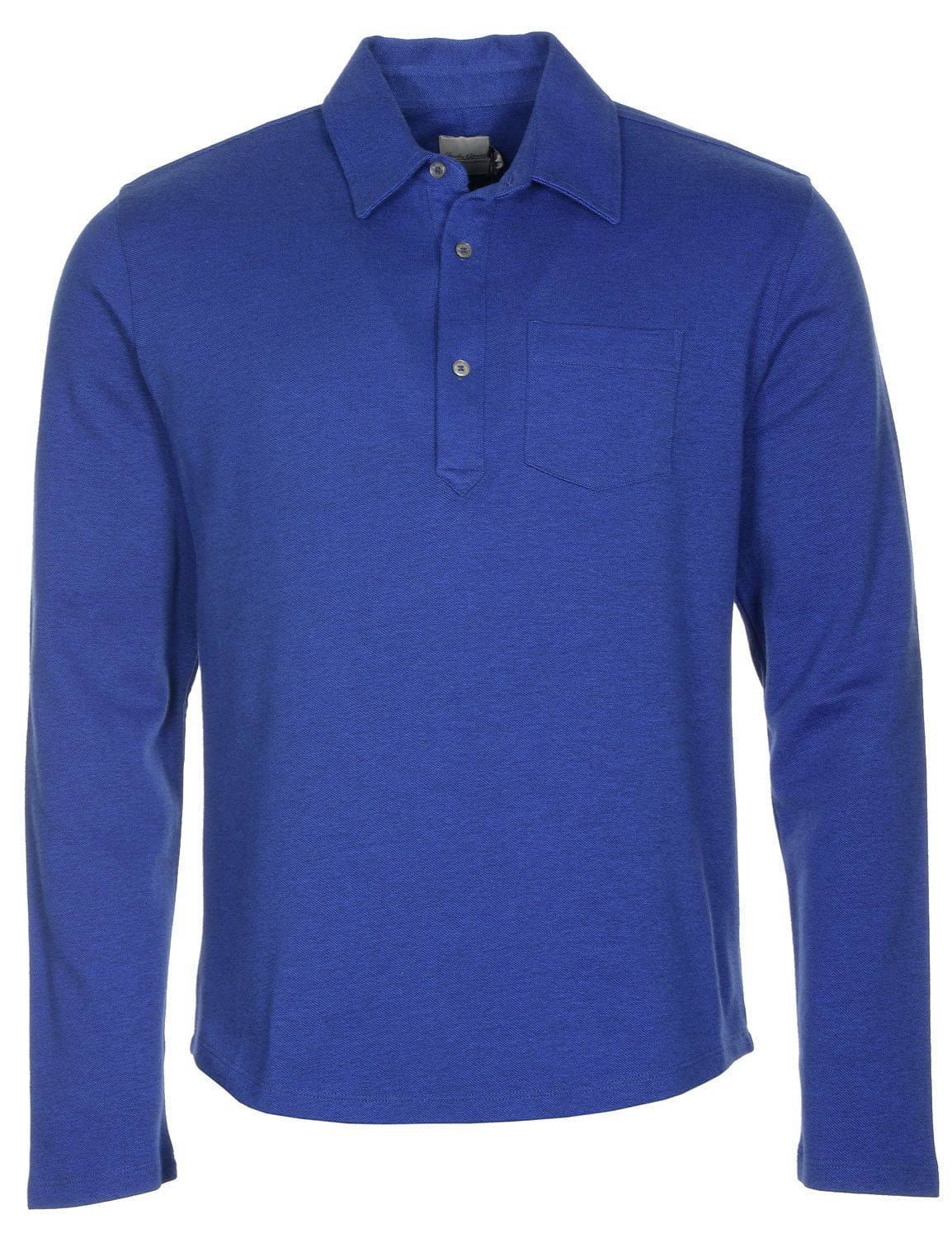 Hardy Amies Mens Slim Fit Long Sleeve Cotton Polo Shirt X Large Xl Cobalt Blue Walmart Com Walmart Com
