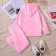 thumbnail image 5 of Gibobby Toddler Girls Outfits Sets Cute 0-12 Months 2t 3t 4t Bow Print Hoodies Tops Pants Little Girl Clothes Suit(5-6 Years,Pink), 5 of 5