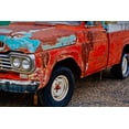 thumbnail image 2 of Susan Vizvary Photography 32x23 Gold Ornate Wood Framed with Double Matting Museum Art Print Titled - Vintage Colorful Pickup, 2 of 4