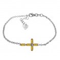 thumbnail image 1 of Galaxy Gold 1.15 Carat 14k Solid White Gold Cross Bracelet Natural Citrine, 1 of 3