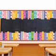thumbnail image 3 of 68.9 FT Colorful Bookshelf Border Trim - Back to School Books Rolled Border Trim Bookshelf Bulletin Board Set Library Classroom Office Chalkboard Kindergarten Elementary Home Wall Party Decoration, 3 of 5