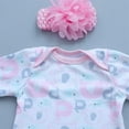 thumbnail image 6 of Reborn Baby Dolls Clothes for 17-22 Inch Newborn Baby Doll Girl, Baby Doll Clothes Outfit Accessories fit 17-22 Inch Baby Doll Girl (Elephant Pattern), 6 of 7