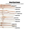 Clock Mechanism Replacement Set with Wood Clock Hands Quiet Battery