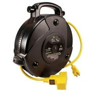 Stage Ninja SN-STX-40-3 40 ft. 1.67 AWG Retractable Power Reel with 3-Tap Head & Circuit Breaker
