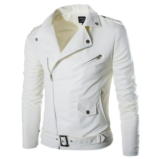 Winter white hotsell leather jacket