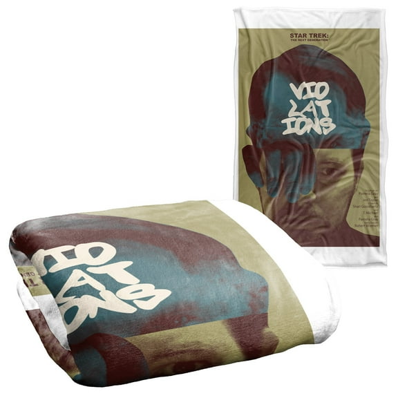Star Trek The Next Generation Season 5 Episode 12 Silky Touch Super Soft Throw Blanket 36" x 58"