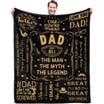 thumbnail image 1 of LHSHID Gifts for Dad Blanket Birthday Gifts for Dad Dad Gifts from Daughter for Dad Gifts for Dad Who Wants Nothing from Daughter New Dad Difts Throw Blanket 60"x80", 1 of 7