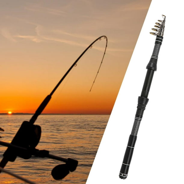 Telescopic Fishing Rod Hard FRP Carbon Fiber 1.8/2.1/2.4/2.7/3.0M Carp  Fishing 2.1m 