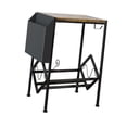 thumbnail image 4 of Mesa auxiliar rodante con soporte para tocadiscos, con carrito grande de almacenamiento de discos de vinilo, soporte para grabación de mesa para , L L, 4 of 8