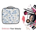 thumbnail image 6 of FORMRS Travel Makeup Bag Large Capacity Train Case Cosmetic Organizer with Adjustable Dividers, Forget Me Not, 6 of 8