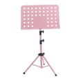 thumbnail image 3 of lionlar Support de Partition de Musique Réglable en Hauteur Portable Antidérapant Installation Simple Support de Livre de Musique Pliable pour Guitare de Groupe Ukulélé Violon Rose, 3 of 9