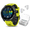 Amp Yellow+White EarBuds, variant on Garmin Forerunner 965 Premium GPS Running and Triathlon Smartwatch with AMOLED Touchscreen Display, Titanium Bezel with Whitestone Silicone Band with Wearable4U Black EarBuds Bundle