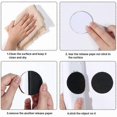 thumbnail image 3 of 12 Pieces Self Adhesive Strips, 5cmx5cm Double Sided Adhesive Tape, Strong Removable Hook Loop Wall Mounting Tapes, Black, 3 of 4