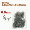 thumbnail image 1 of 500Pcs 0.8Mm Plastic Welding Wave Hot Staples Stapler for Car Bumper Repair, 1 of 10