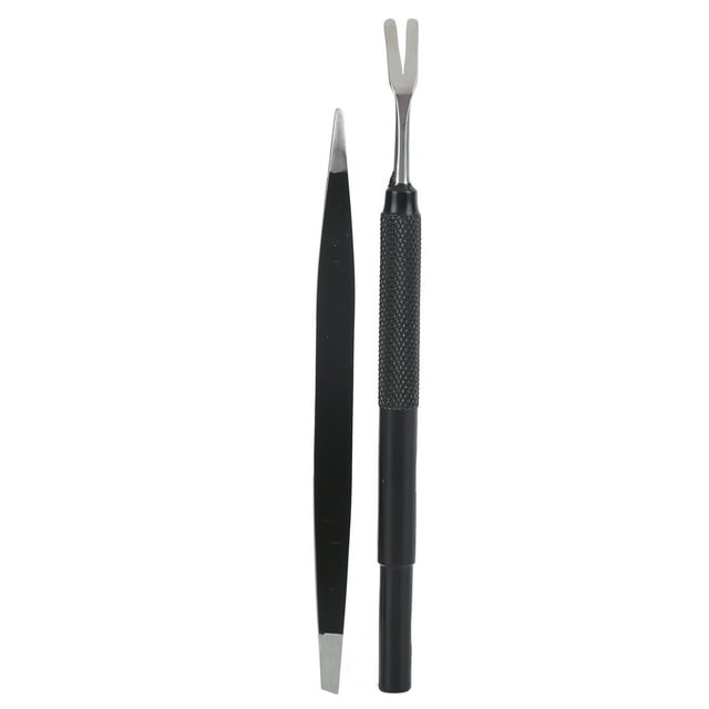 Kit de Retrait de Tiques en Acier Inoxydable, Retrait de Tiques pour Chien Ensemble de Retrait de Tiques Imperméable Durable Retrait Complète des Tiques avec Fourche Retrait de Tiques