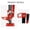 Red, variant on Accreate 7000lbs High Lift Jack for Truck 60" Heavy-Duty Farm Jack with Ratcheting Off Road Bumper Jack w Safety Lock (Fits 2014+ Wrangler)
