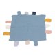 thumbnail image 5 of Mantas de seguridad con etiqueta para bebé, manta de seguridad de algodón transpirable suave y agradable para la piel, alivio de la ansiedad, azul y negro, 5 of 14